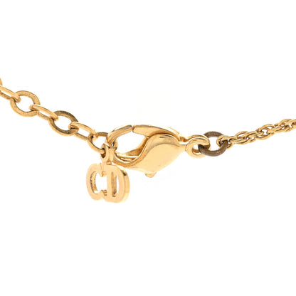 Christian Dior Crystal Pearl Pendant Necklace Gold 5 of 5