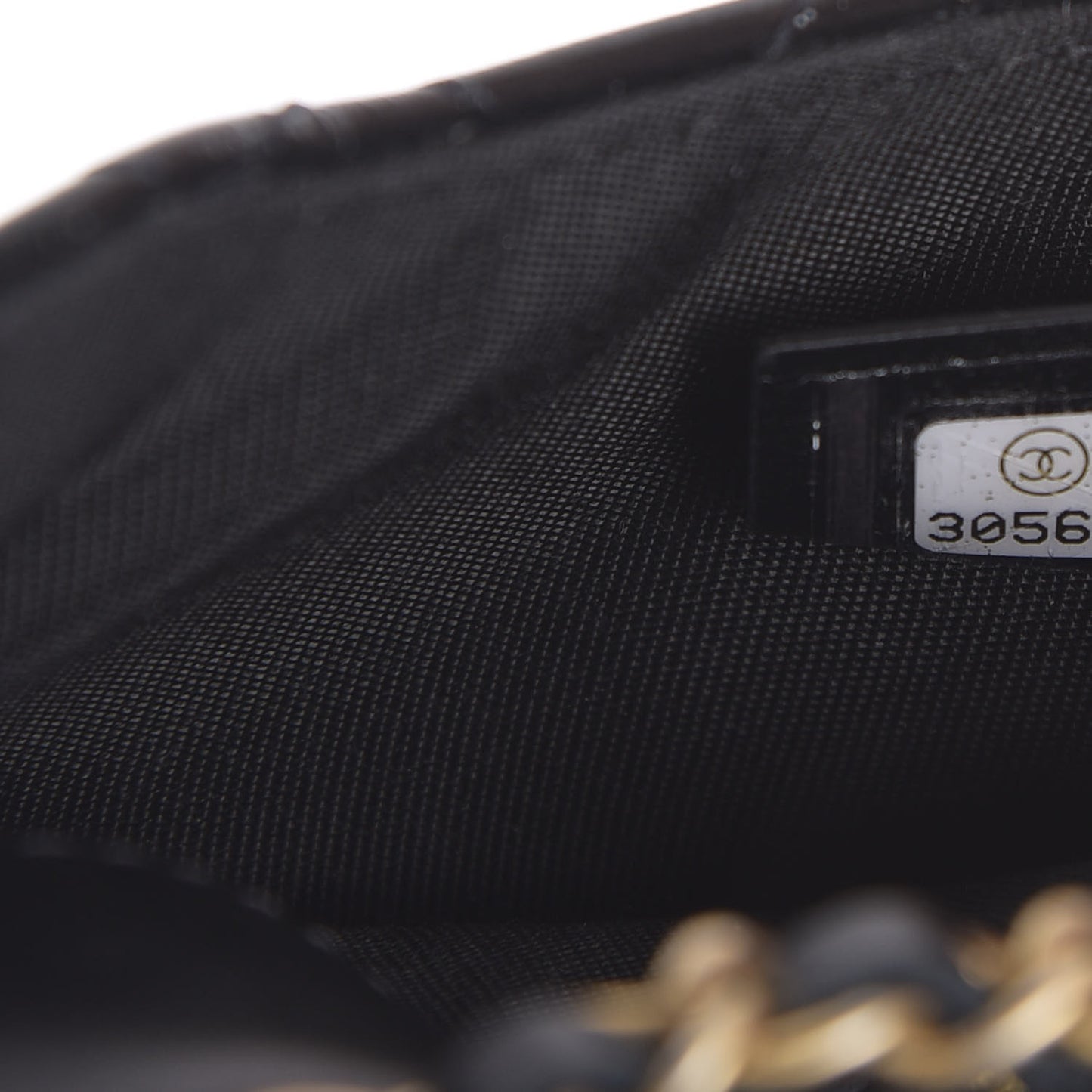 Shiny Aged Calfskin Quilted Waist Belt Bag Black