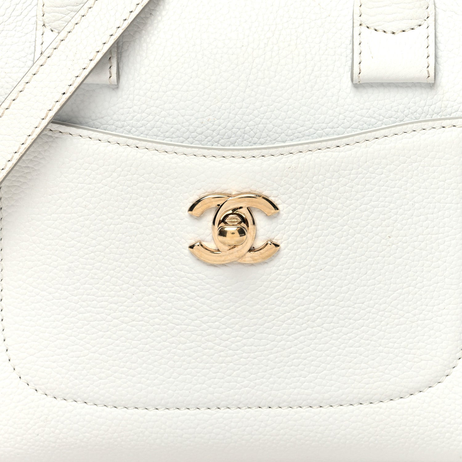 Chanel Grained Calfskin Mini Neo Executive Shopper Tote White 9 of 13