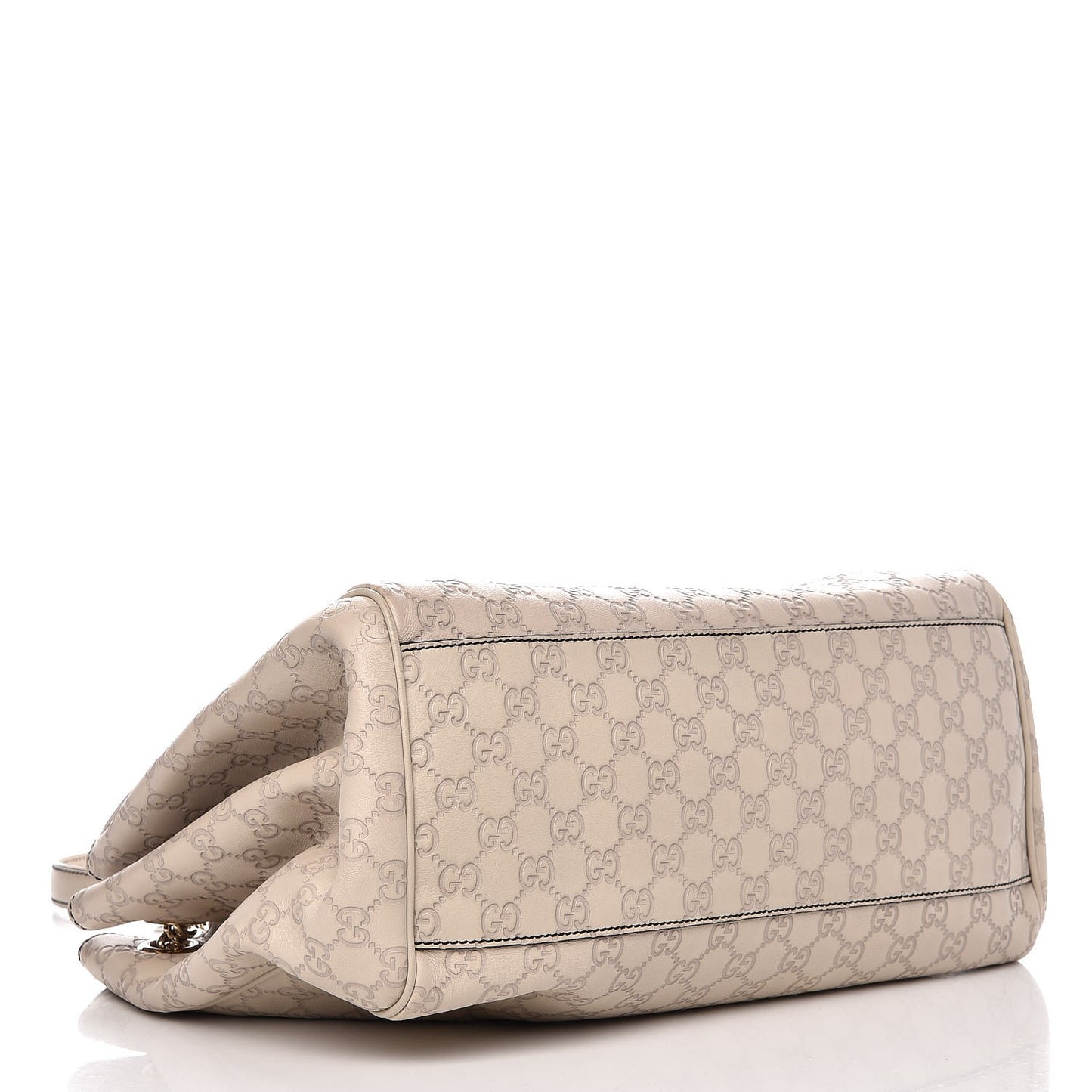Guccissima Signature Medium Emily Shoulder Bag Mystic White