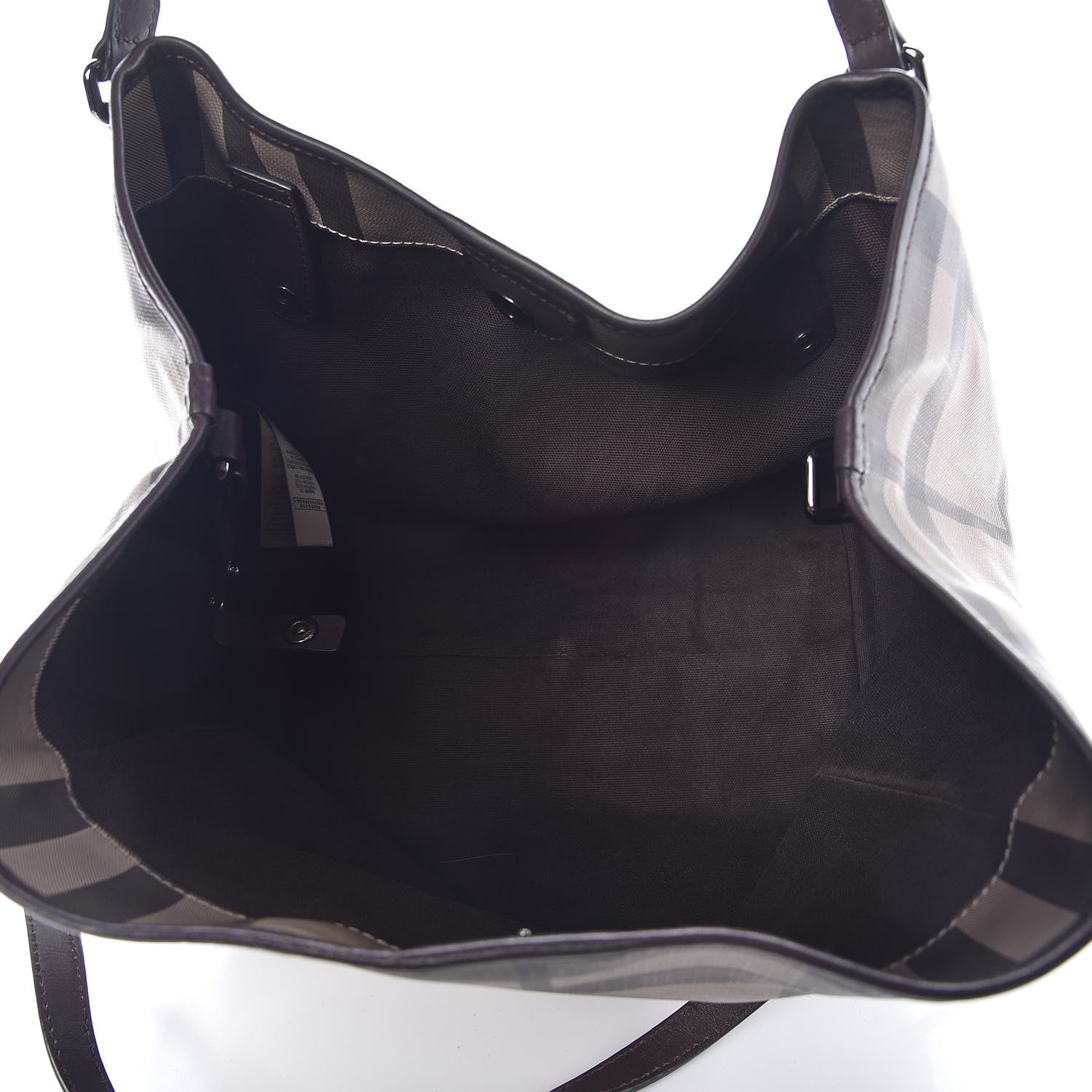 Burberry Smoked Check Small Canterbury Tote Brown 6 of 14