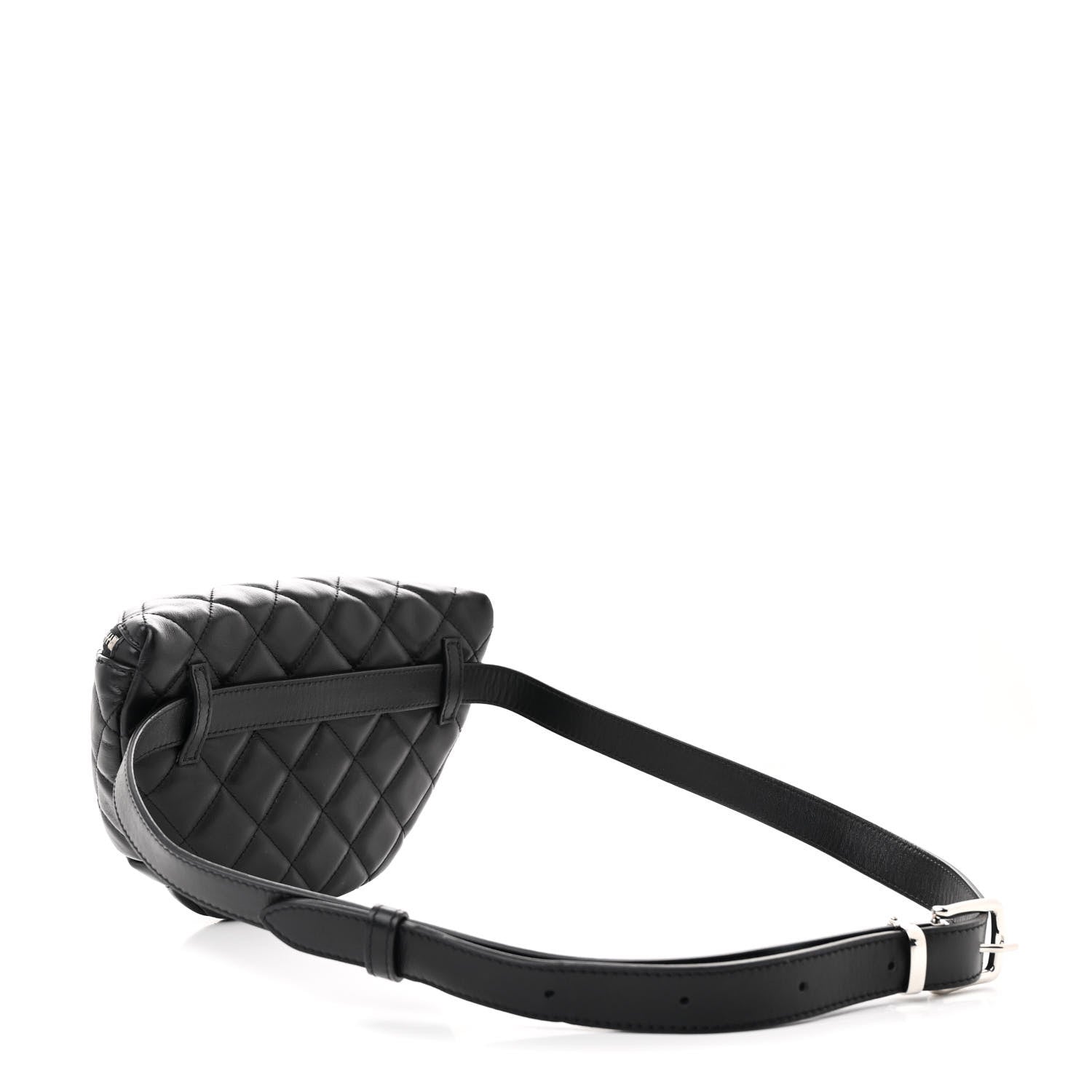 Chanel Calfskin Quilted Waist Belt Bag Black 3 of 11