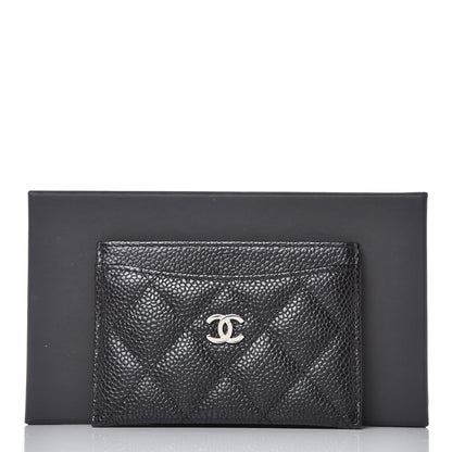 Chanel Caviar Quilted Card Holder Black 9 of 9