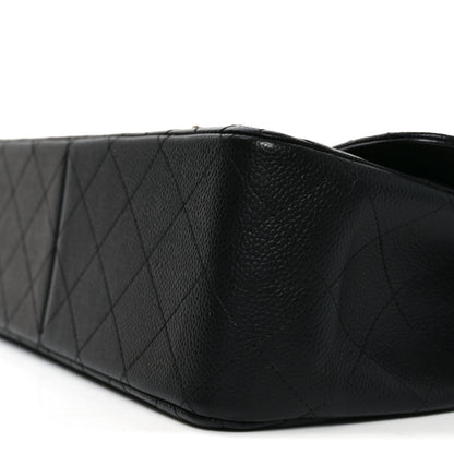Chanel Caviar Quilted Jumbo Double Flap Black 10 of 11