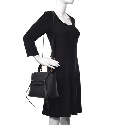 Celine Grained Calfskin Micro Belt Bag Black 2 of 12