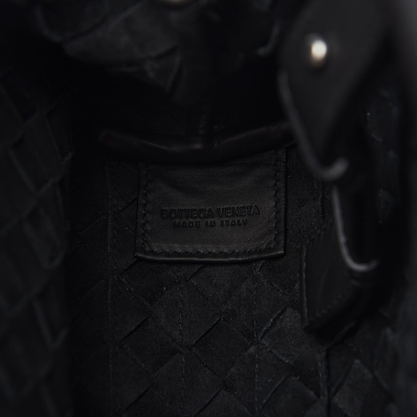 Calfskin Intrecciato Crossbody Black