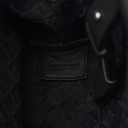 Bottega Veneta Calfskin Intrecciato Crossbody Black 9 of 12