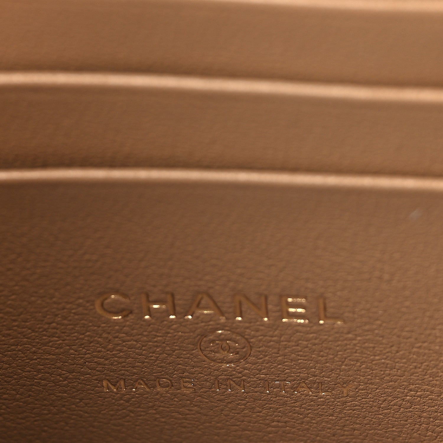 Chanel Lambskin Quilted Metal Small Top Handle Vanity Case With Chain Beige 6 of 9