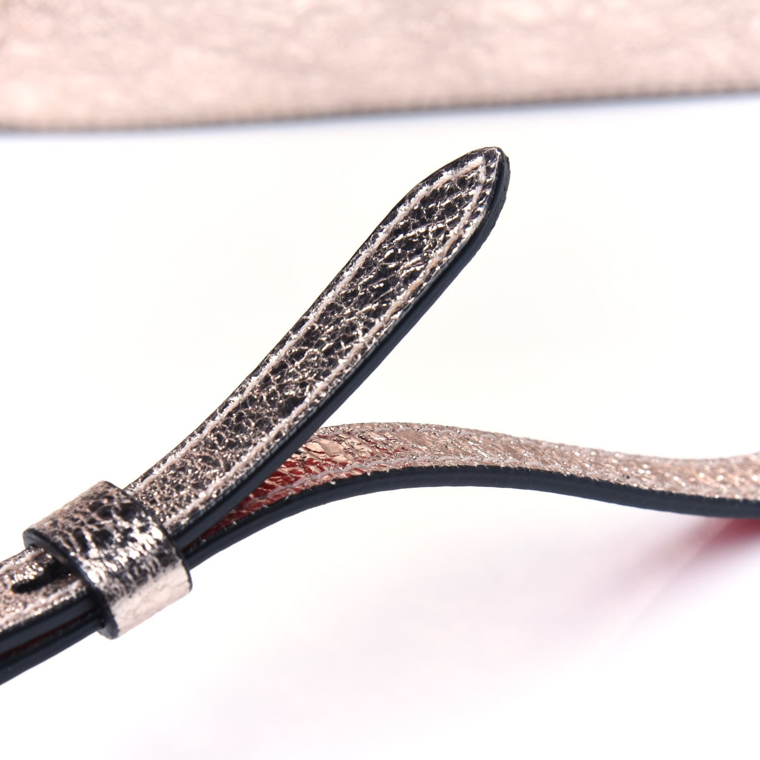 Christian Louboutin Metallic Crinkled Nappa Mini Rubylou Platine 13 of 14