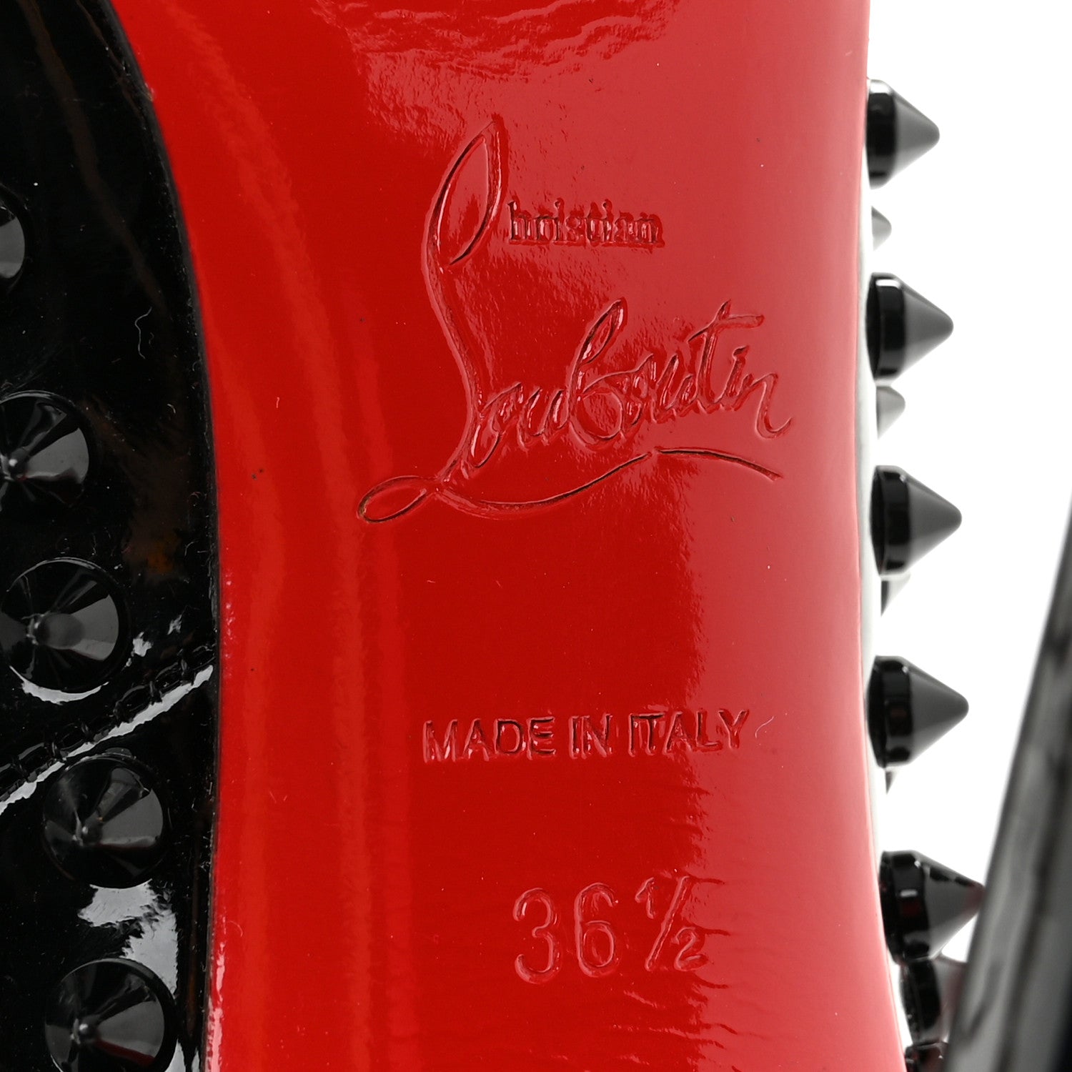 Christian Louboutin Patent Pigalle Spikes 120 Pumps 36.5 Black 8 of 8