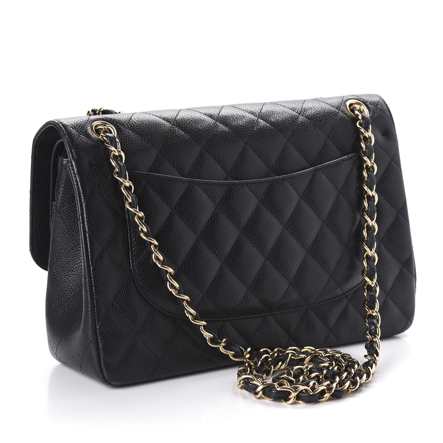 Chanel Caviar Quilted Jumbo Double Flap Black 3 of 13