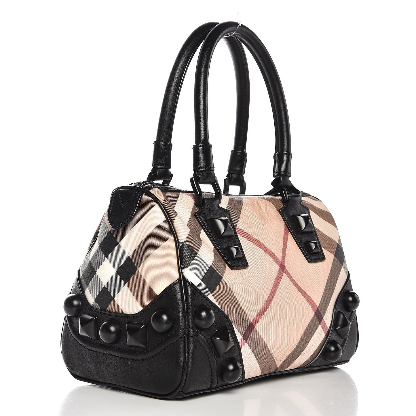 Nova Check Mega Stud Bowling Bag Black