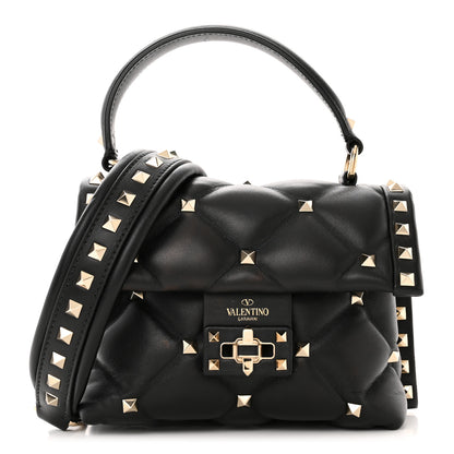 Valentino Garavani Nappa Mini Candystud Top Handle Bag Black 1 of 9