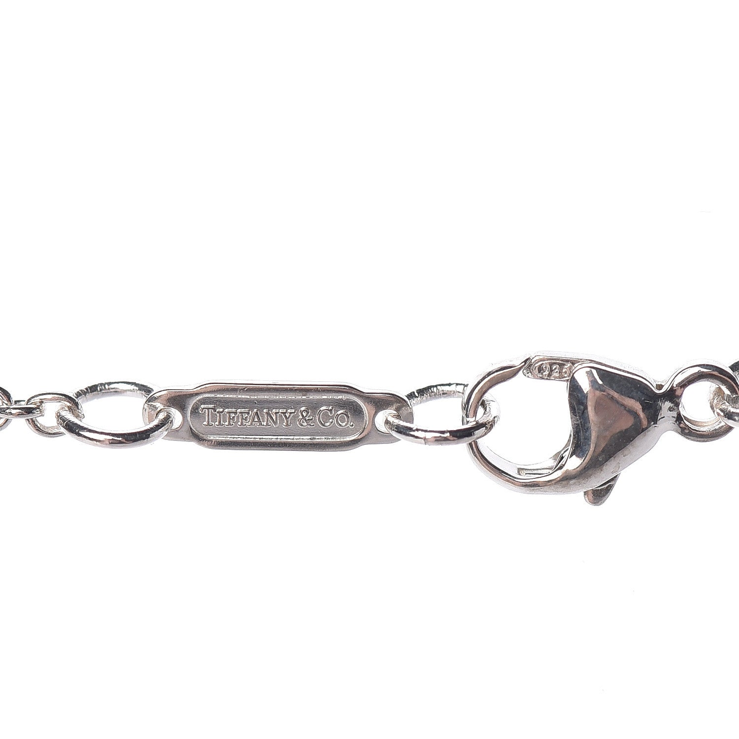 Tiffany Sterling Silver 1837 Lock Pendant Necklace 7 of 8