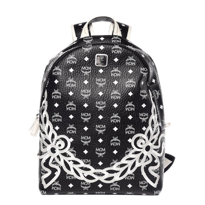 MCM Visetos Medium Stark Dietrich Laurel Backpack Black 1 of 10