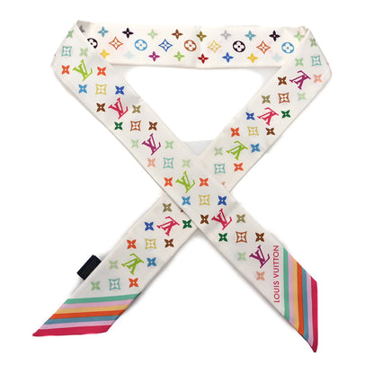 Louis Vuitton LV X TM Silk Monogram Multicolor BB Bandeau White 2 of 8