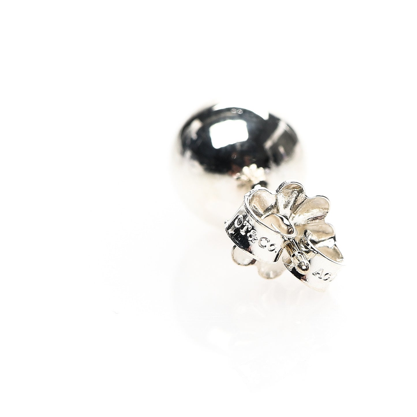 Sterling Silver 8mm HardWear Ball Earrings