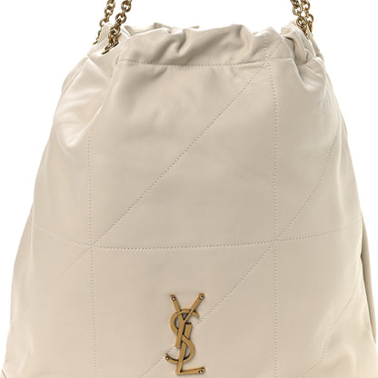 Saint Laurent Lambskin Matelasse Monogram Large Jamie 4.3 Pochon Blanc Vintage 9 of 12