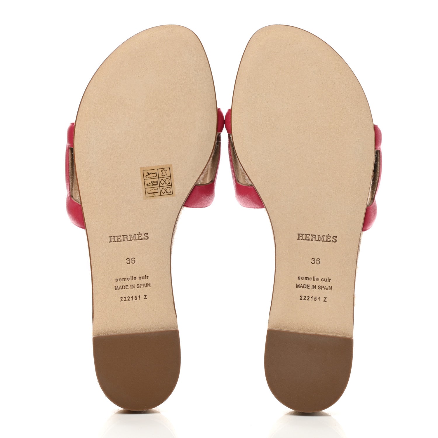 Hermes Nappa Famosa Espadrille Sandals 36 Rosa Framboise 5 of 8