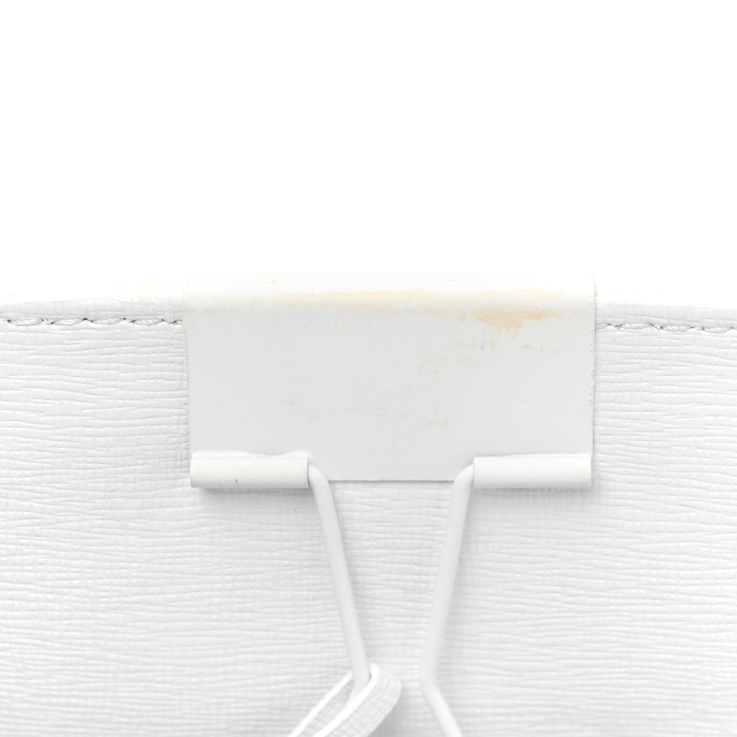 Calfskin Diag Flap Bag White Black