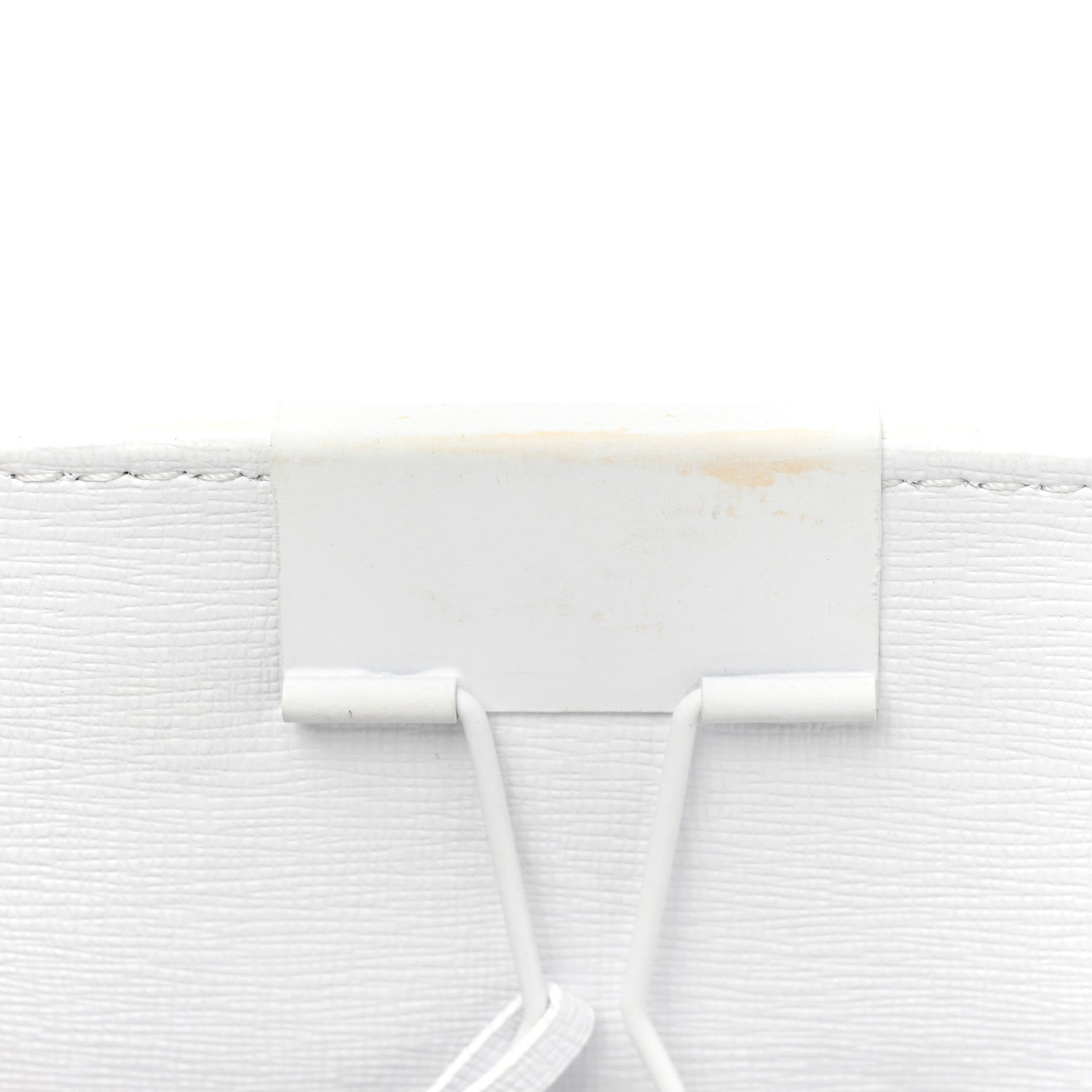 Off-White Calfskin Diag Flap Bag White Black 8 of 15