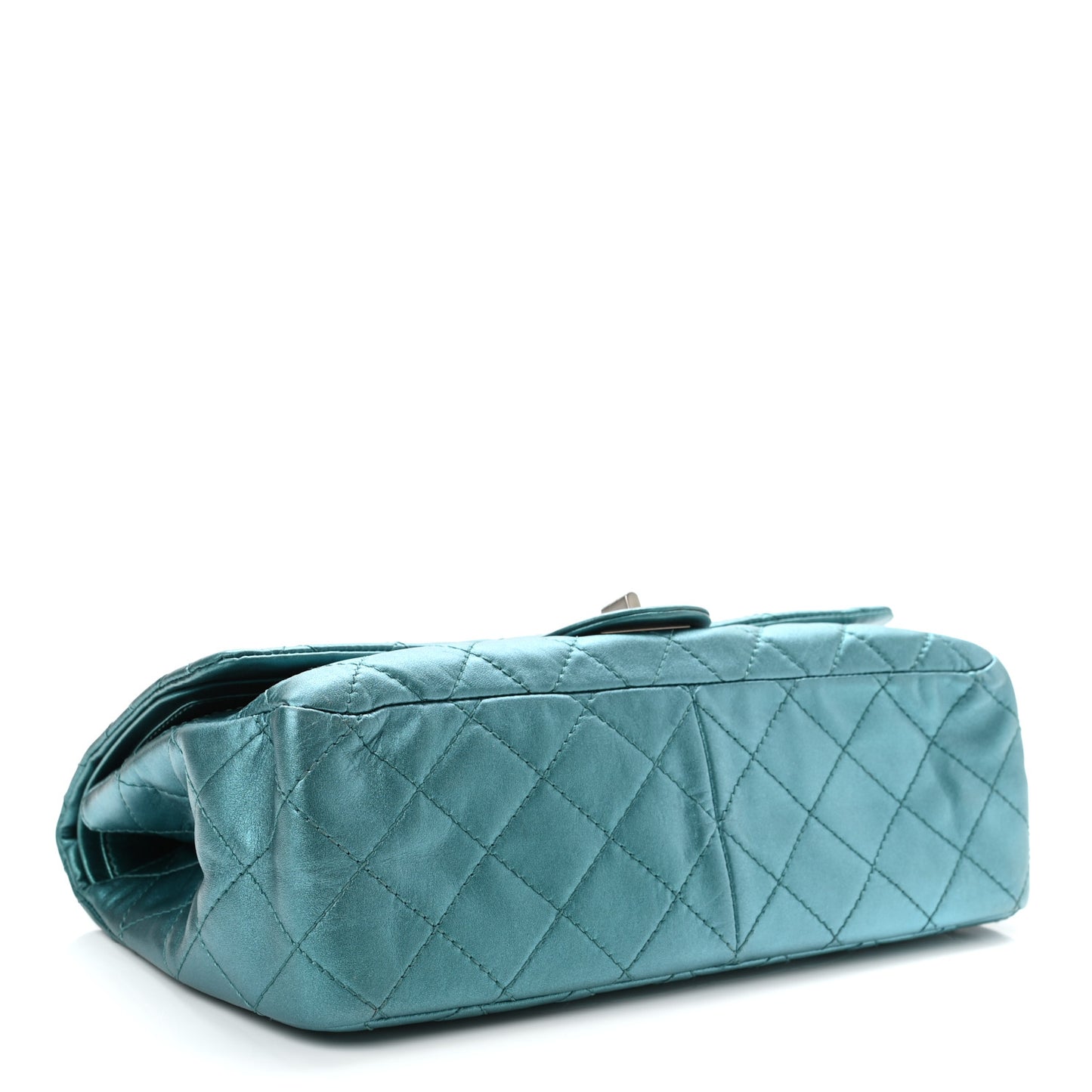 Metallic Calfskin Quilted 2.55 Reissue 227 Flap Turquoise