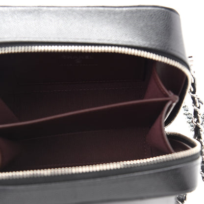 Chanel Caviar Quilted CC Vanity Case With Chain Black 5 of 9