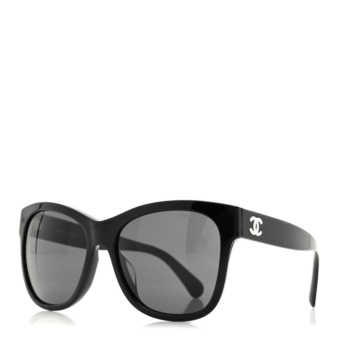 Acetate Polarized Square CC Sunglasses 5380 Black