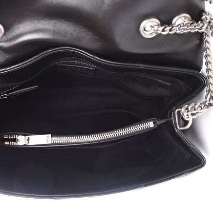 Saint Laurent Calfskin Y Quilted Monogram Medium Loulou Chain Satchel Black 6 of 13