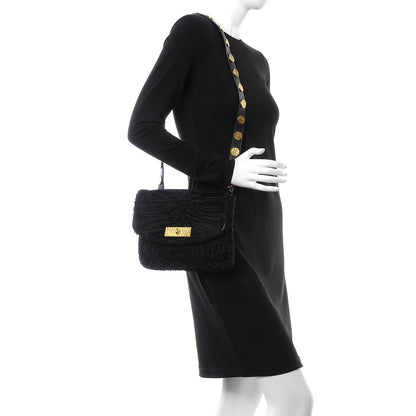 Christian Louboutin Astrakhan Small Messenger Bag Black 2 of 8