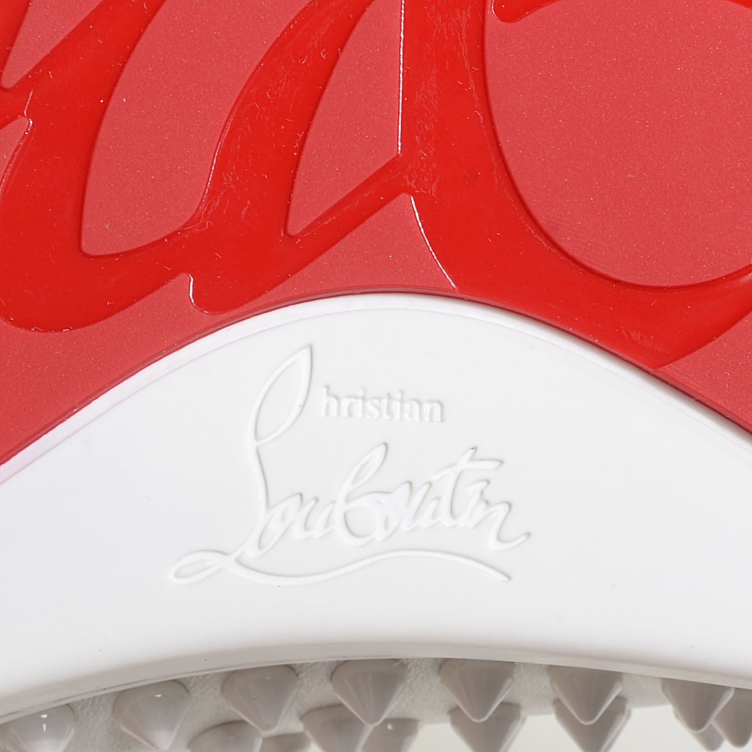Christian Louboutin Mens Calfskin Spikes Roller Boat Flat 45.5 White 8 of 11