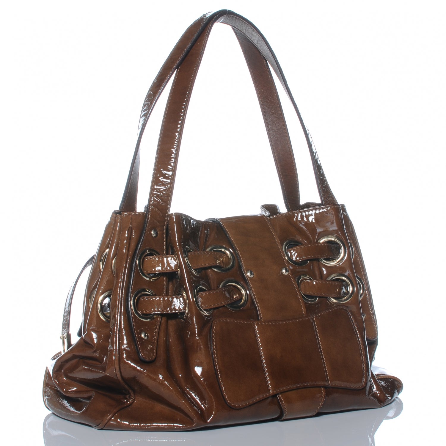 Jimmy Choo Patent Leather Ramona Brown 3 of 7