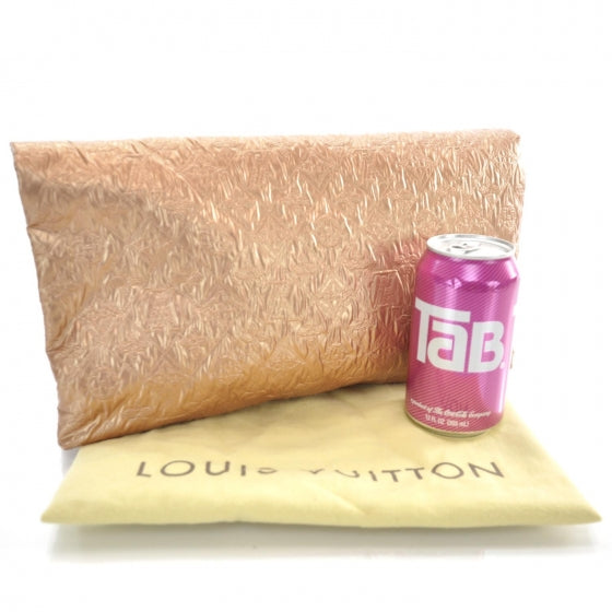Louis Vuitton Jacquard Quilted Monogram Limelight Clutch GM Rose Gold 3 of 10