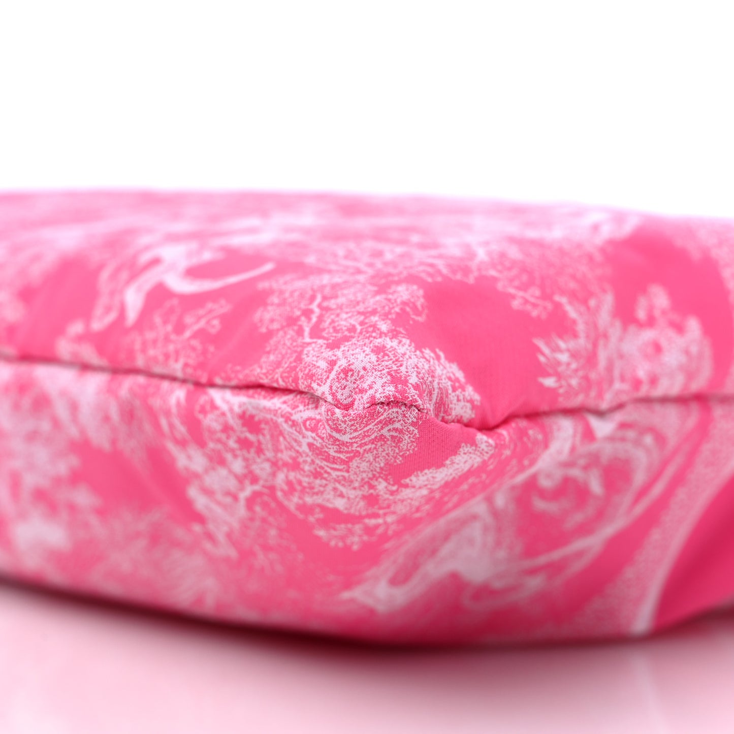Embroidered Toile De Jouy Diortravel Zipped Pouch Pink