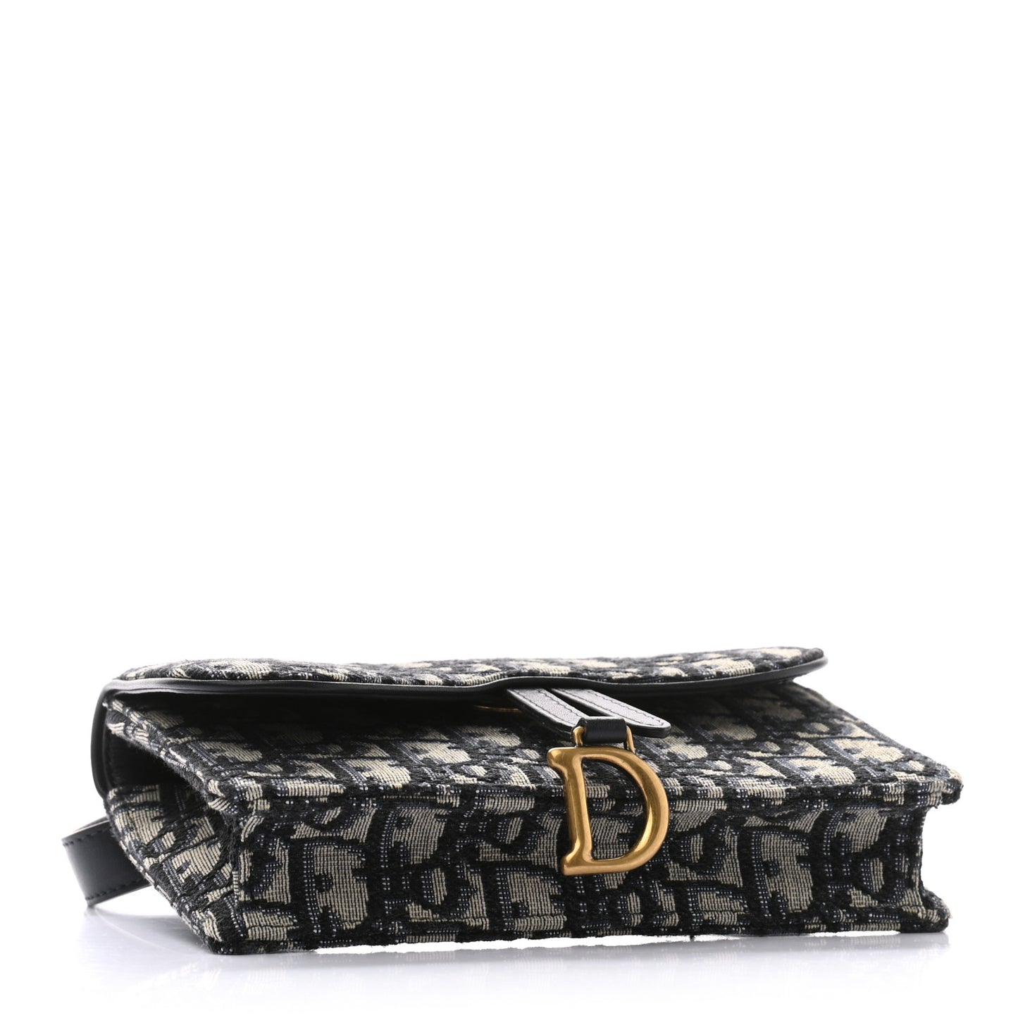 Oblique Saddle Belt Bag Blue