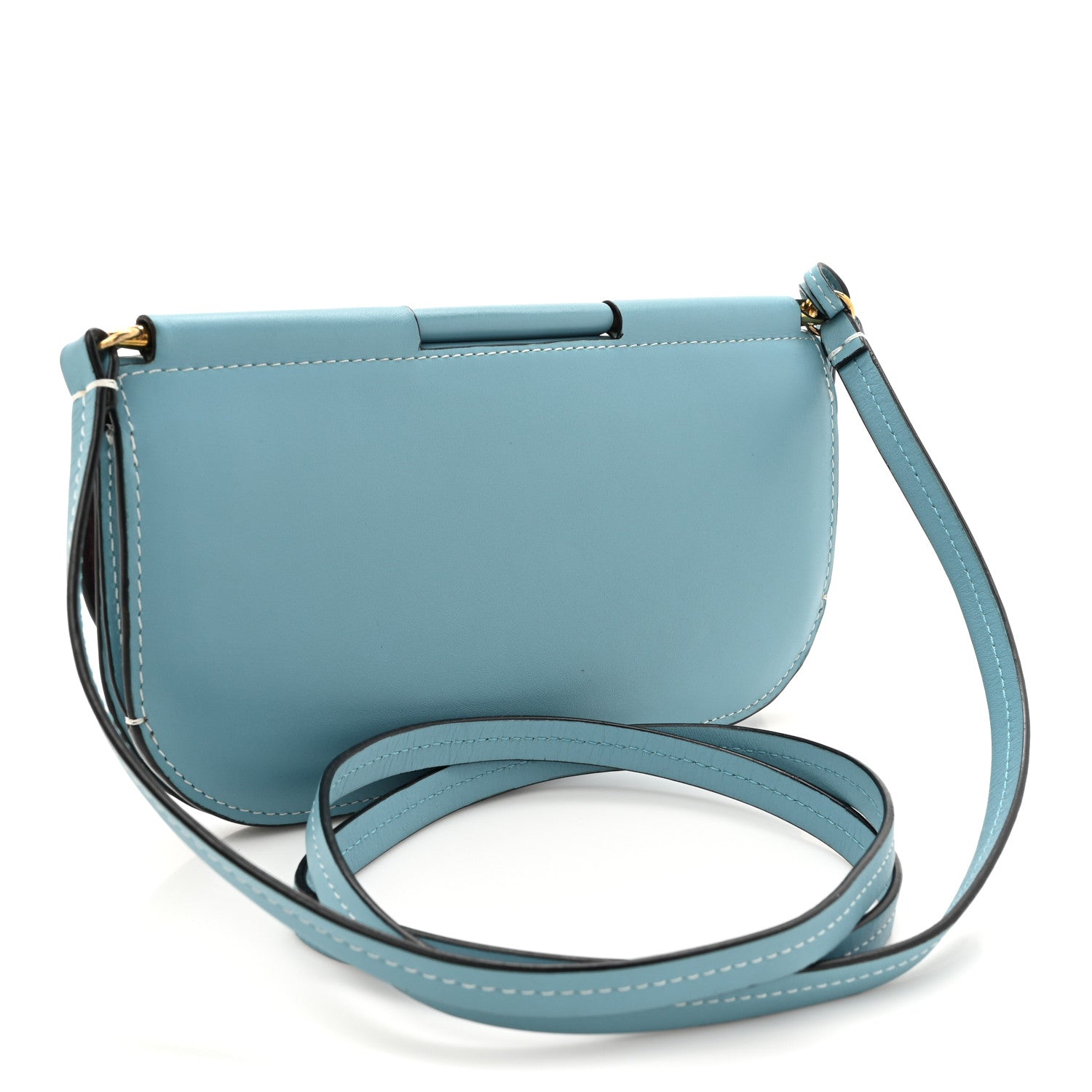 LOEWE ライトブルー ケース Loewe Smooth Calfskin Gate Pochette Light Blue 1759868 – FASHIONPHILE