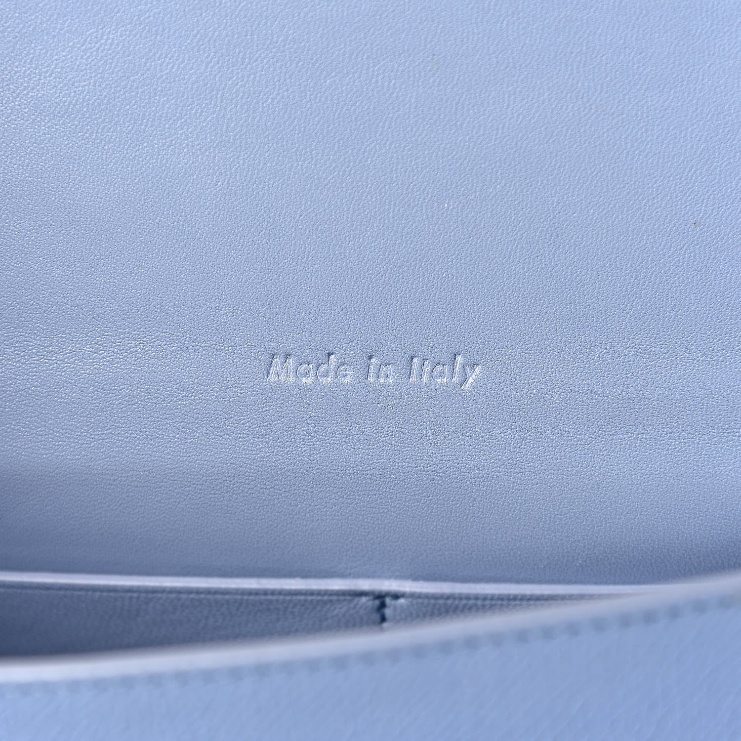 Celine Grained Calfskin Compact Trotteur Porcelain 6 of 11
