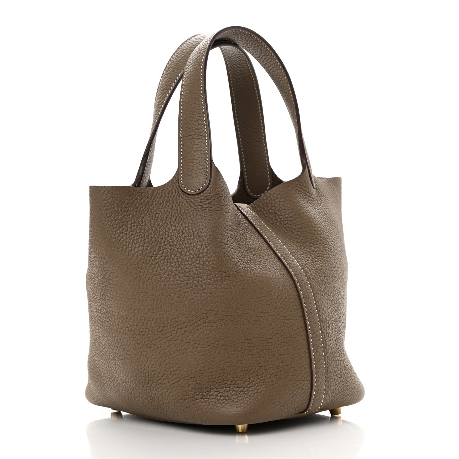 Hermes Taurillon Clemence Picotin Lock 18 PM Etoupe 3 of 10