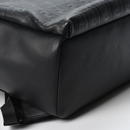 Fendi Vitello Grace FF 1974 Embossed Backpack Black 7 of 8
