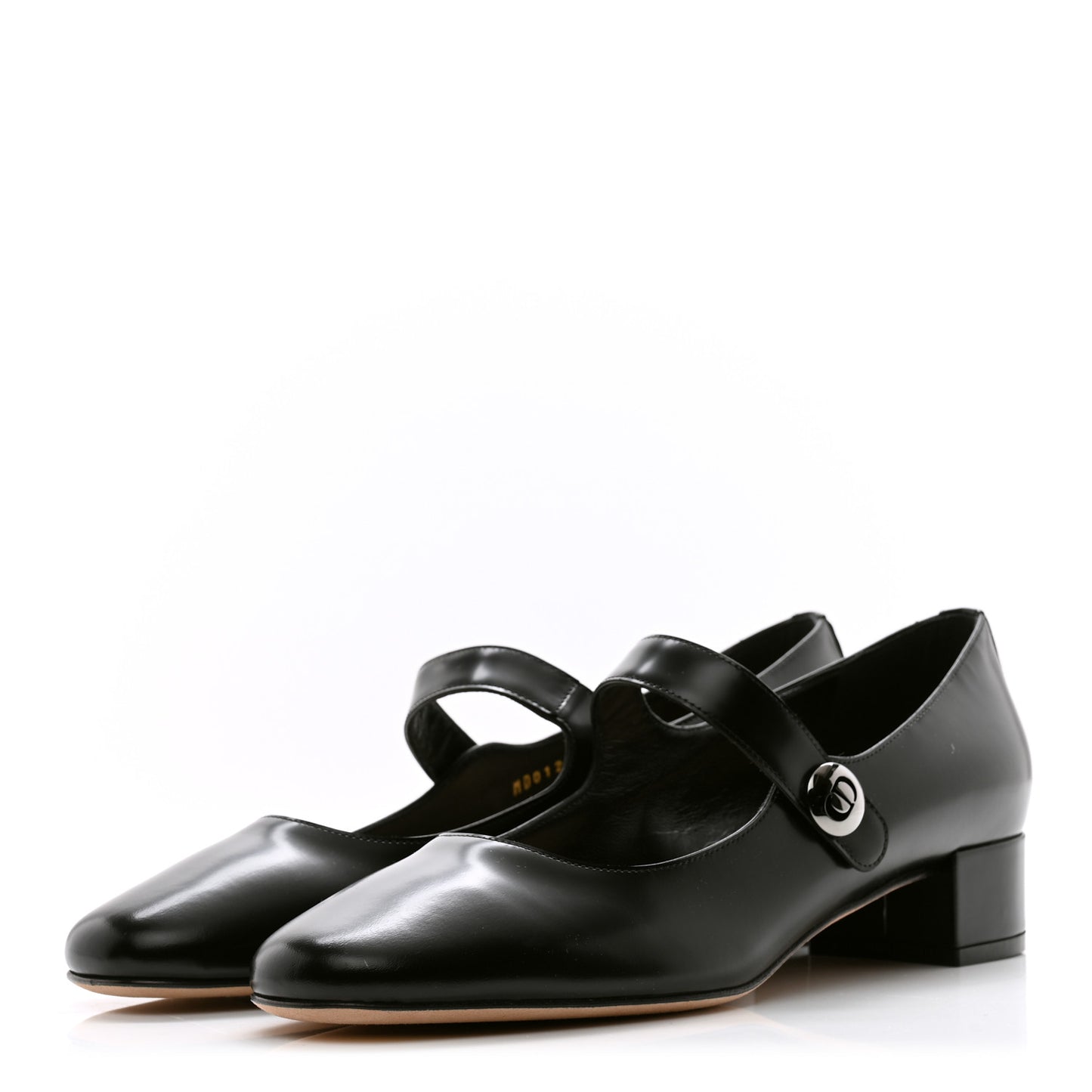 Brushed Calfskin Uniform 30mm Pumps 39 Black