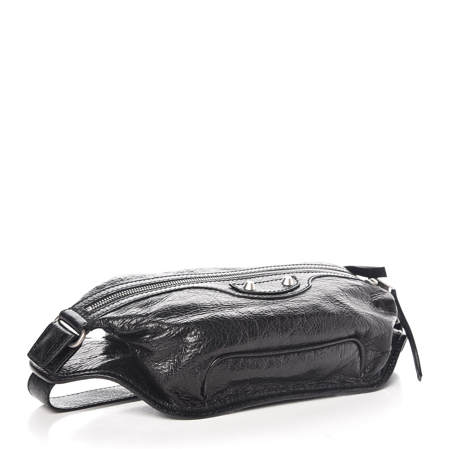 Balenciaga Lambskin Classic Hardware Neo Lift Hip Bag Black 4 of 7