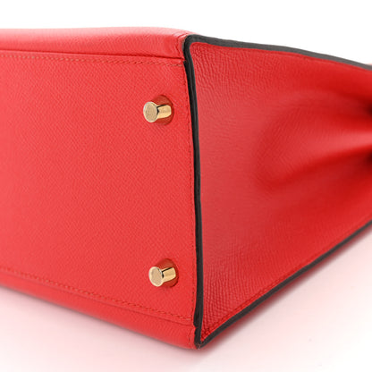 Hermes Epsom Kelly Sellier 32 Rouge Tomate 10 of 14