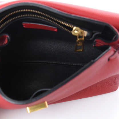 Valentino Garavani Calfskin Small VRing Chain Shoulder Bag Red 5 of 9