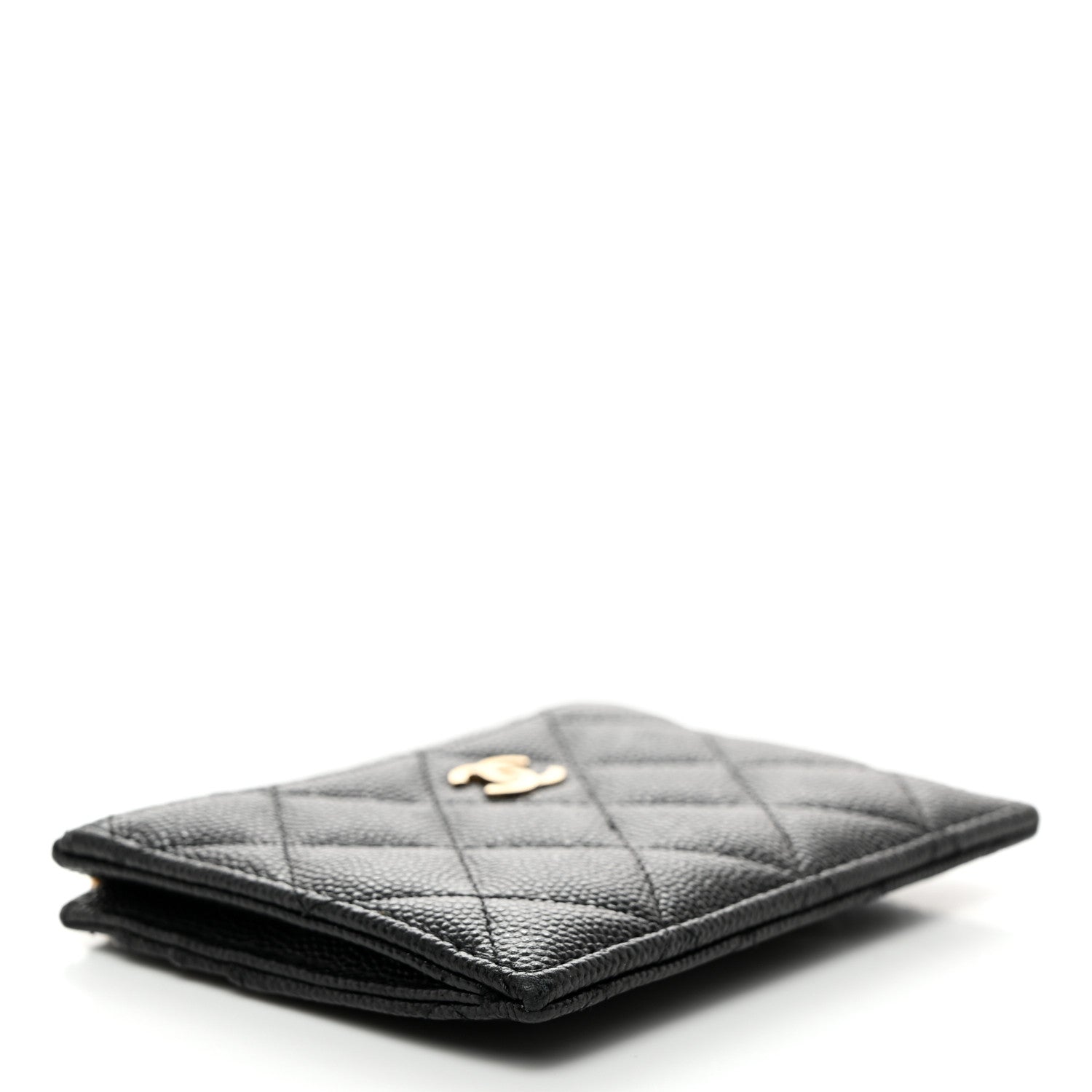 Chanel Caviar Quilted CC Zip Card Holder Black 5 of 8