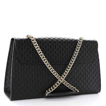 Gucci Microguccissima Medium Emily Chain Shoulder Bag Black 3 of 10