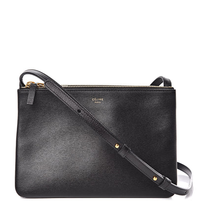 Celine Liege Calfskin Small Trio Crossbody Bag Black 1 of 12