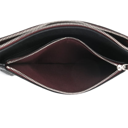 Chanel Caviar Quilted Double Zip Cosmetic Case Black 6 of 9