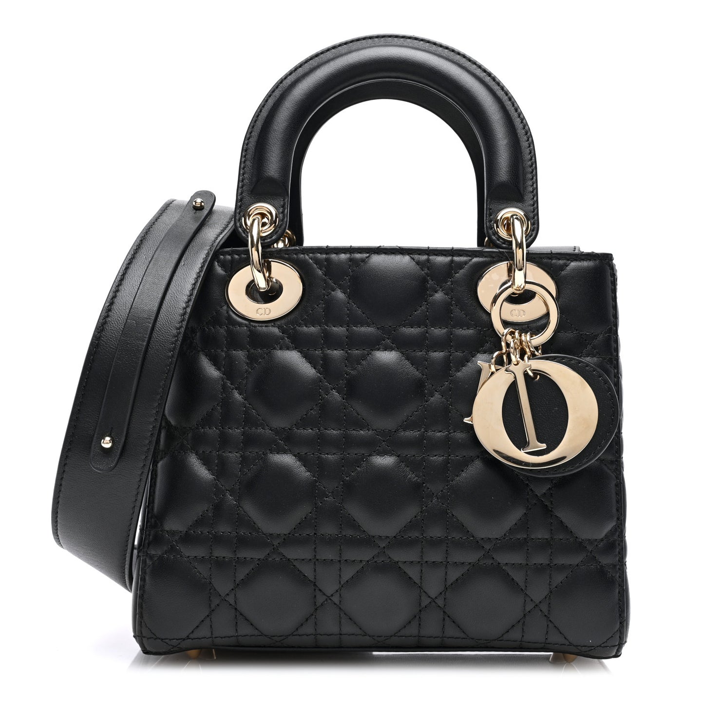 Lambskin Cannage Small My ABCDior Lady Dior Black