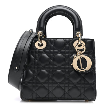 Christian Dior Lambskin Cannage Small My ABCDior Lady Dior Black 1 of 9
