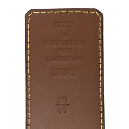 Louis Vuitton Calfskin 40mm LV Ranch Studs Reversible Belt 90 36 Black 5 of 6